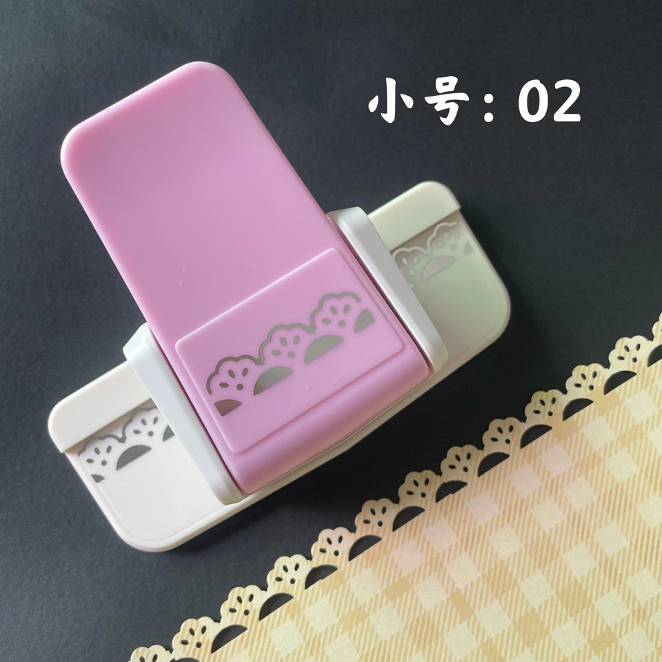 Effort-saving Embossing Device Hollow Lace Edge Pressing Device Punching Device Diy Kindergarten Handmade Greeting Card