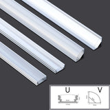 1-30pcs/Lot perfil aluminio led Corner Aluminium Profile Channel Holder for LED Strip Light Bar Cabinet Lamp Kitchen Closet