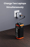 Power Bank 50000mAh 100W PD PPS Super Fast Charging Portable Spare Battery Type-C Retractable Cable Powerbank For Phone Laptop