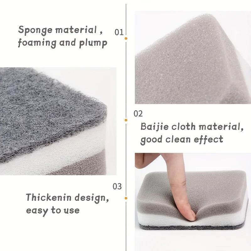 8/16/32 Double-Sided Cleaning Sponge Set - Very suitable for household cleaning、Dishwashing etc！Suitable for commercial cleaning