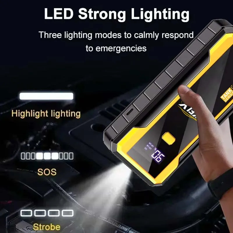 GKFLY 4000A/8000A Car Jump Starter 12V Power Bank Portable Starting Device Car Battery Booster for Gas/Diesel 5L/3L