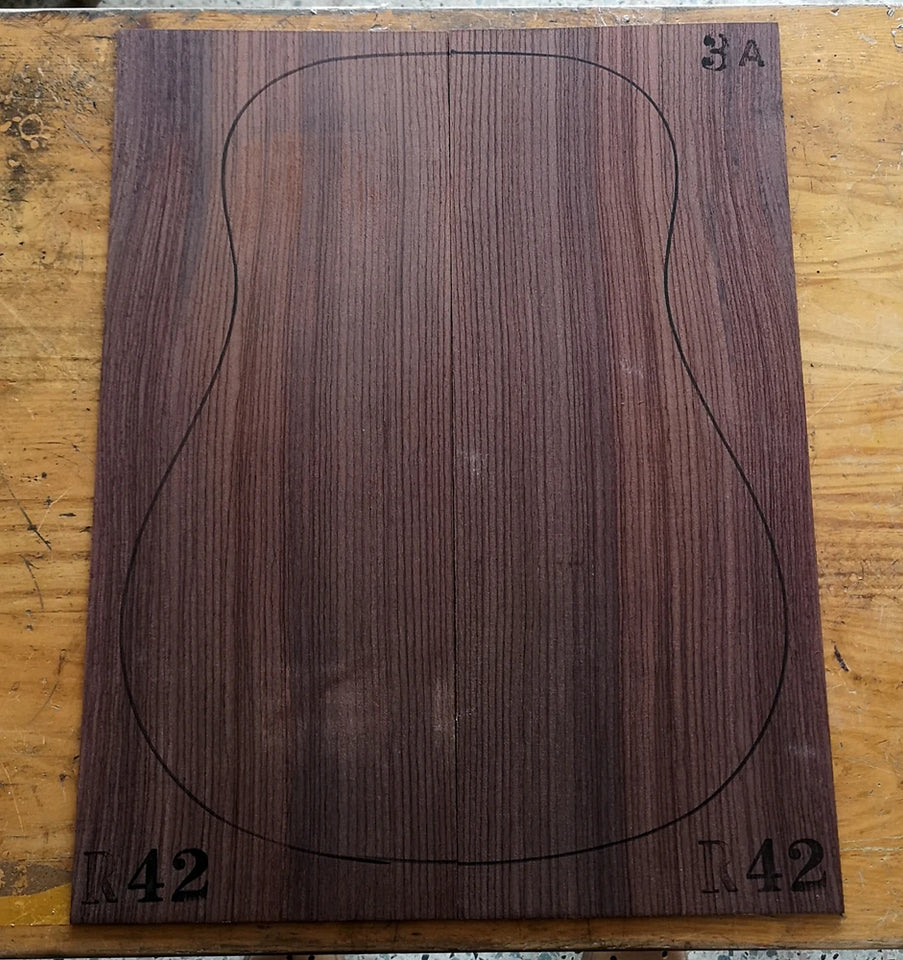 AAA Grade India Rose guitar back/side board All-Solid acoustic Guitar making material accessories Solid Woods Number selection