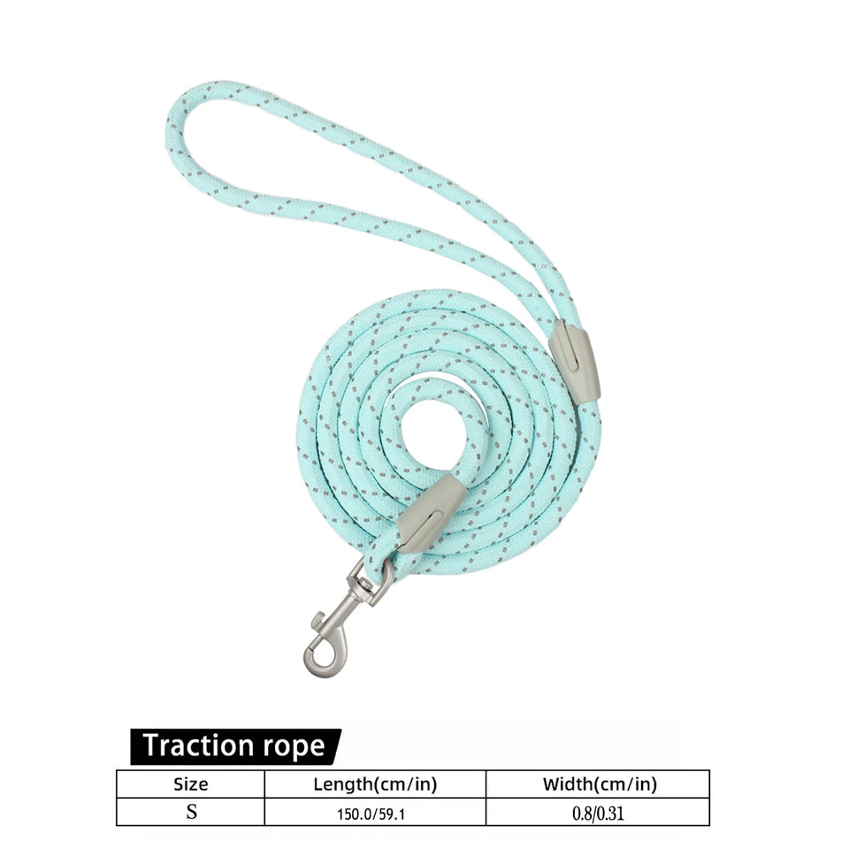 Classic Durable Dog Leashes Medium large Dog Solid Lead Rope Fashion Black Mesh Dog leash Outdoor Walking Training New Arrivals