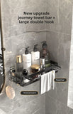 Rustproof Aluminum Bathroom Shelf – No-Drill Over-Tub or Corner Storage for Toiletries & Shower Essentials