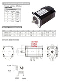 Nema23 Closed Loop Stepper Motor Drive Power supply Kit 1.2/2/3 Nm Easy Servo Motor Shaft 8mm 2 Phase Stepper Motor 3M Cable