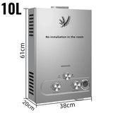 Sihao LPG Liquefied Petroleum Gas Water Heater 6L 8L 10L 12L 16L 18L Liquefied Petroleum Gas Propane Butane Hot Water Heater