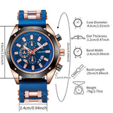 Men's Sports Watch Fashion Silicone Band Quartz Watches With Date Calendar