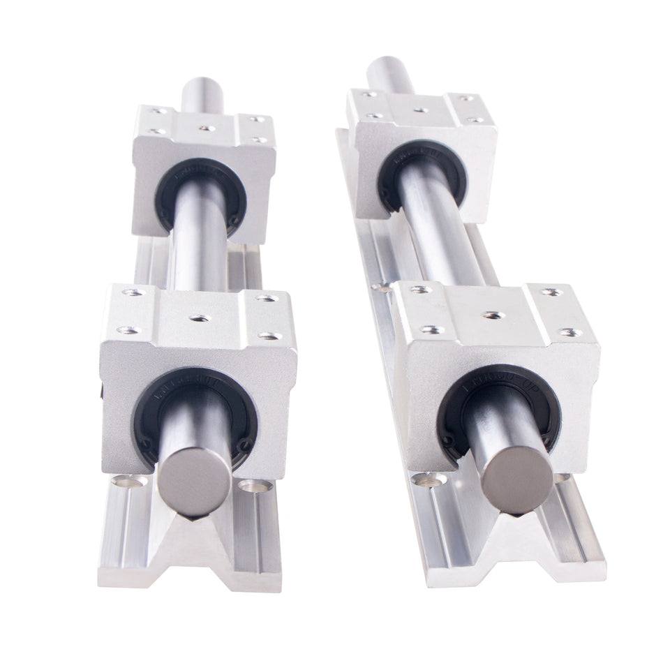 2set Linear Rail SBR12 SBR16 SBR20 300 500 600 700 800 1000mm 1200 1500mm 2pcs Linear Guide + 4pcs SBR-UU Blocks for CNC Part