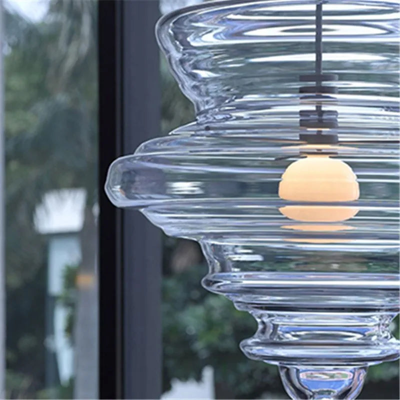 La Scala pendant lamp Modern Simple revolving glass light fixture Bar Dining Room Lamp Art Lighting Coffee bedroom bedside light