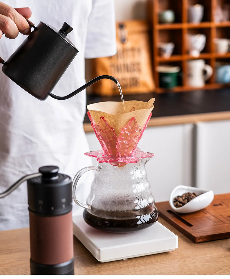 Stainless Coffee Pot/Coffee Pour Over 350/ 600ml Kettle wit Anti-scald Rope Premium Pour Over Kettle Stovetop Coffee Drip Kettle