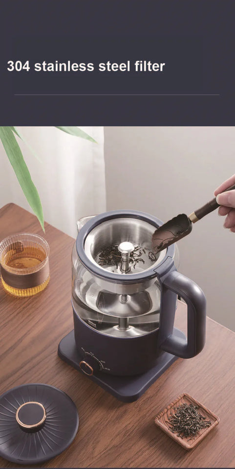 1.2L Pu'er Black Tea Glass Teapot Automatic Insulation Steam Teapot Household Electric Kettle Multifunctional Health Pot 220V
