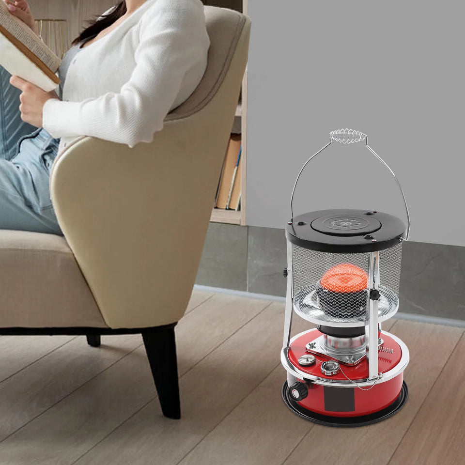 8000 BTU Kerosene Heaters, 5.2L Gal Fuel Capacity Kerosene Stove Heater, Adjustable Height Portable Kerosene Space Heater