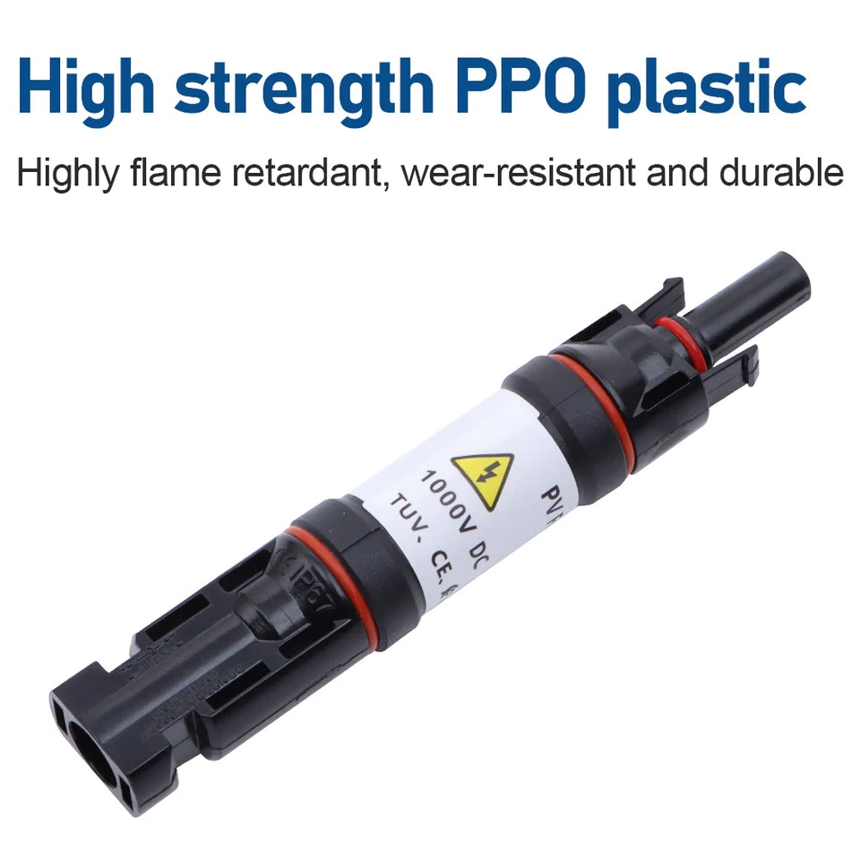 1000V DC 10A 15A 20A Solar Panel Photovoltaic Fuse Connectors For Industrial And Commercial Solar Power Generation