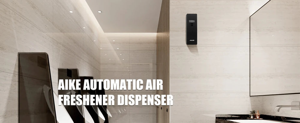AIKE Fragrance Diffuser Automatic Air Freshener Dispenser with Screen,Wall-Mounted/Standing Diffuser for Household/Commercial
