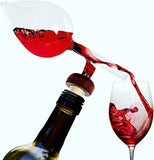 Red Wine Bottle Pouring Device Portable Air Aerator Quick Sobering and Pouring Device New Glass Sobering Device