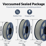 Wood PLA Filament 1.75mm Beginner Bundle,  Individually Vacuum Packed, 250g/500g/1000g Spool, Black wood +Walnut+Logs+cyan wood