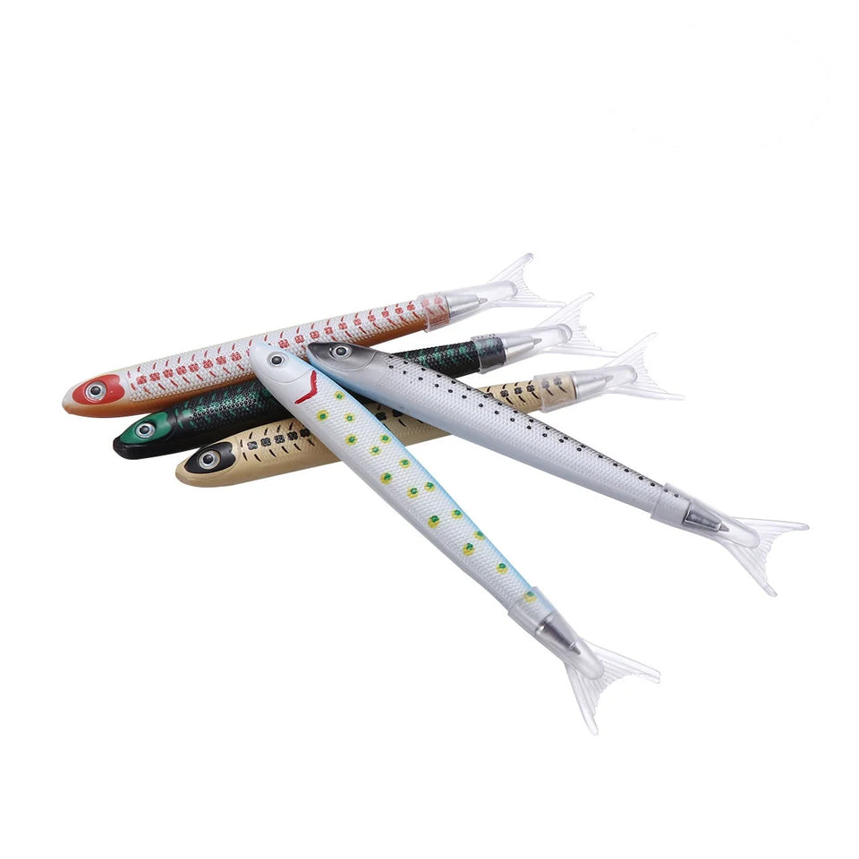 10 Pcs Ballpoint Pen Ocean Style Fish Shaped Stationery Pens Kids Prizes Students Gifts Bright Color Writing
