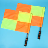 2PCS Soccer Training  Referee Flag For Fair Play Sports Match Football Rugby Hockey Training Linesman Flags