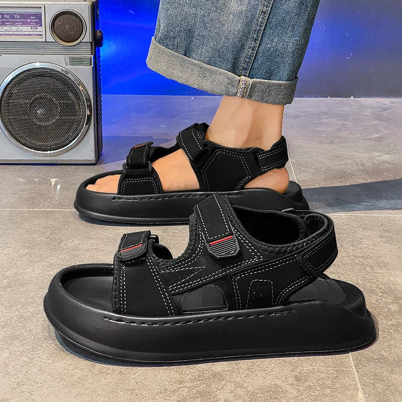 Summer Trendy Beach Sandals Casual Slip on Slippers, Lightweight Breathable Non Slip Soft Sole for Daily Casual Walking