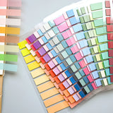 Colorful Transparent Memo Pads Self-Adhesive Sticky Notes Index 200-4000 Sheets for Office School Stationery