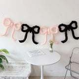 4PCS 22 inch love bow balloon set decoration theme party birthday party scene layout coffee dessert shop decoration