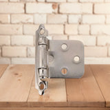 2Pcs American Self Closing Spring Hinge with Screws Overlay Cabinet Door Flush Hinges for DIY
