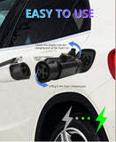 Type 1 to Type 2 EV Charger Adapter 32A EV Charger Connector SAE J1772 to Type 2 Adapter for Electric Vehicle Charging