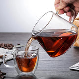300ml/400ml/500ml/650 Coffee Pot High Temperature Resistant Glass Sharp-mouthed Hand Punch Sharing Pot Household Drip Coffee Pot