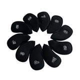 Golf Irons Head Covers 10pcs/set Two Sides Numbers Mesh Golf Iron Headcovers 5 Colours Golf Club Head Cover