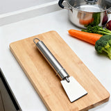 Powerful Stainless Steel Scraper, Heavy Duty Kitchen Cleaning Tool Removes Stubborn Stains from Pots Stove Tile Grill