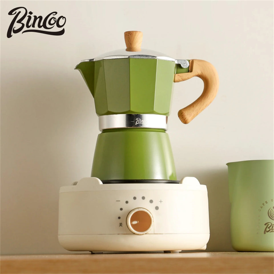 Bincoo Coffee Moka pot Classic Italian Espresso Maker Extraction Hand Brewing coffee Pot Barista Coffee Machine Coffee Utensil
