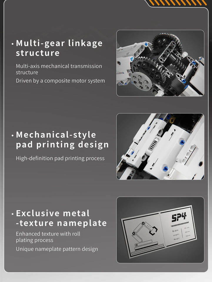 Robotic Arm Building Blocks Programmable Remote Control toys STEM Learning Cultivation of interest in mechanical engineering