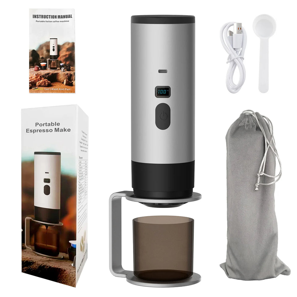 1pcs portable capsule coffee machine Meiyi concentrated electric household small heating pump pressure coffee machine, suitable