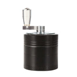 40mm Metal Grinder and Crusher: 4-Layer Hand Crank with Metal Handle - Suitable for Grinding Herbs, Spices, Cinnamon, Ginger