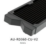 Bykski Azieru AU-RD360-CU-V2 360mm 3x120mm Copper Radiator Water Cooling
