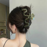 13cm Large Hair Clip For Thick Hair Claws Crab Girls Curly Transparent Coffee Hairpin Clamps Women Korean Ponytail Accessories