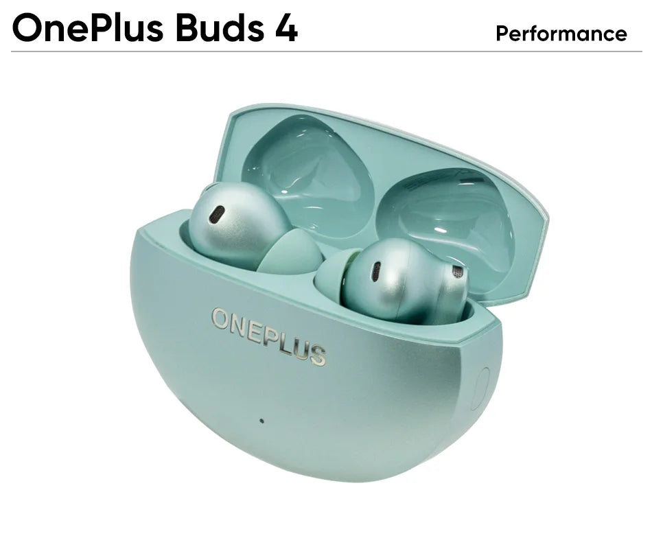 OnePlus Buds 4 Global Version True Wireless Bluetooth Headset 55dB Long Range AI Call Noise Active Reduction IP55 Waterproof