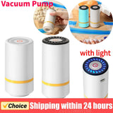 Portable Handheld Vacuum Sealer Pump Vacuum Sealer Pump USB Rechargeable for Inflatable Cushions Travel Storage Electric Pump