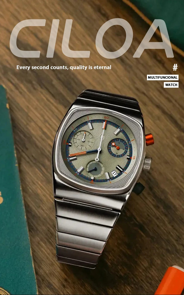 CILOA man vintage high-end Men automatic mechanical men's watches for men elegant Gifts male waterproof steeldive Men's watch