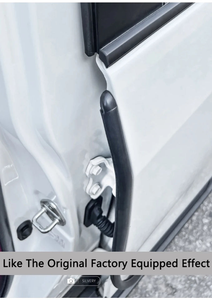 2pcs Car B-pillar Sealing Strip with Steel Bar Car Door Edge Seal Strip Car Rubber Weatherstrip Sound Insulation Sealing Strips