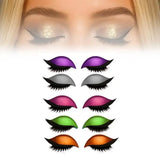 Eyeshadow And Eyelash Stickers, Lazy Eye Shadow Eyelash Patch, 2-in-1 Reusable Eye Makeup Stickers Self-Adhesive Quick Makeup