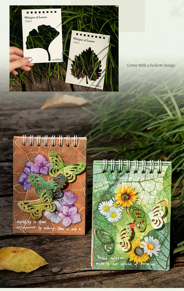 JIANWU Whisper of Leaves Series Vintage Texture Landscape Collage Scrapbook Material Paper Creative Junk Journal Stationery
