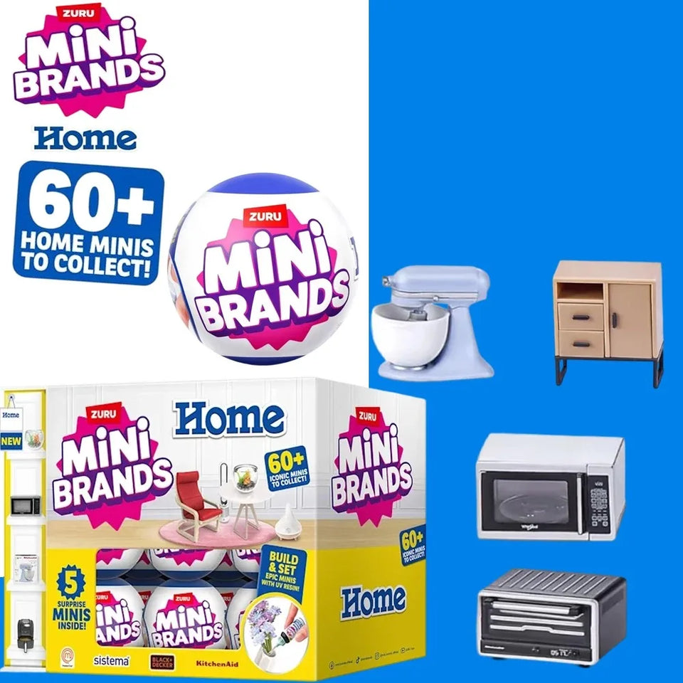 ZURU Mini Brands Home Ball Furniture Pretend Play Set Original Home Themed Collectibles Mini Home for Birthday Gifts