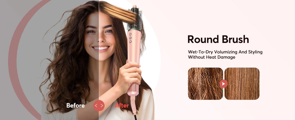 5 in 1 Multi Hair Styler Curling Iron Hair Hot Air Brush Curling High speed Hair Dryer Salon Professional Curly Hair Styler