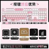 122 Keys Puella Magi Madoka Magica Custom Keycaps Cute Anime Game Chreey PBT Transparent Key Caps for Made68 Mad68 Wooting 60