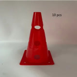 10 pcs 32CM Perforated Sign Barrels Obstacles Road Cones Barricades Soccer Basketball Training Equipment