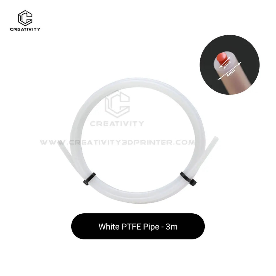 New Arrivals 2*4mm PTFE Tube for Ender3 CR10 Kobra Series Extruder Hotend PTFE Pipe for Elegoo Flashforge Snapmaker 3D Printer