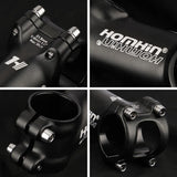 Homehin Adjustable Bicycle Handlebar Stem Ultralight 7/17 Degrees Bike Stems 31.8*45-120mm Positive Negative Vertical Handle