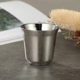 1pcs 80ml 160ml 250ml Mini Coffee Cups High Quality Stainless Steel Double Wall Heat-insulating Coffee Cups Portable Drink Cups