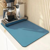 Coffee Mat Countertops Waterproof Mat Countertop Accessories Fit Under Maker Espresso Machine Pad Absorbent Hide Stain Rubber